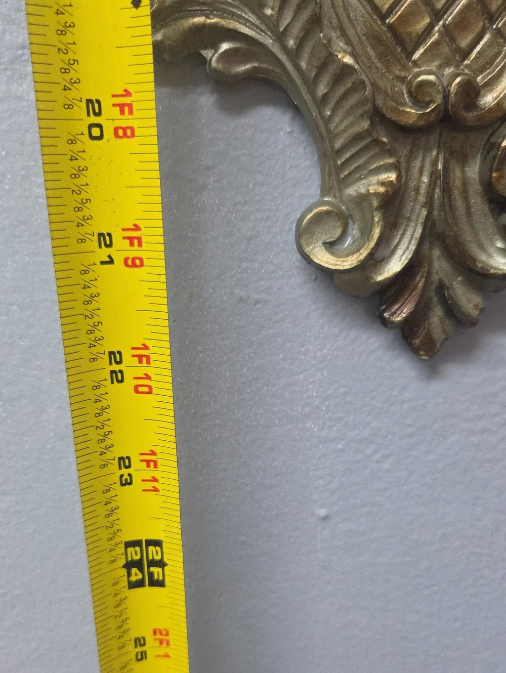 Vintage Mid Century Modern Italian Ornate Wall Mirror - Italy